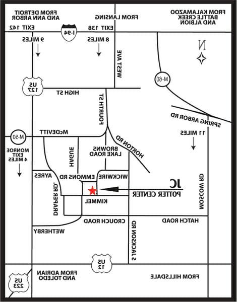 Potter Center Map